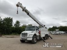 (Des Moines, IA) Altec D4060A-TR, Digger Derrick rear mounted on 2012 Freightliner M2 106 Utility Tr