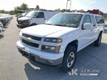 2012 Chevrolet Colorado 4x4 Extended-Cab Pickup Truck Runs & Moves, Engine Light On, ABS Light On, B