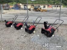 Toro Snow Blowers 4) (Not Running, Condition Unknown