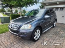 2010 Mercedes Benz ML350 4x4 Sport Utility Vehicle Runs and Moves