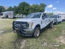2017 Ford F250 4x4 Crew-Cab Pickup Truck Dealer Only) (Not Running, Condition Unknown, Wrecked, Airb