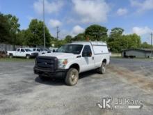 2014 Ford F250 Pickup Truck Runs & Moves) (Low Power, Not Road Worthy, Runs Rough, Body Damage