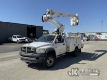 Altec AT37G, Articulating & Telescopic Bucket Truck mounted behind cab on 2010 Dodge Ram 5500 Servic
