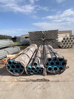 (8) JOINTS 3 3/8” X 10’ PERMANENT-COTE THREADED PIPE
