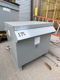 ACME SINGLE PHASE TRANSFORMERS; 480 DELTA; 120/240; & PORTABLE LOAD CENTER SKID W/ THREE PHASE TRANS