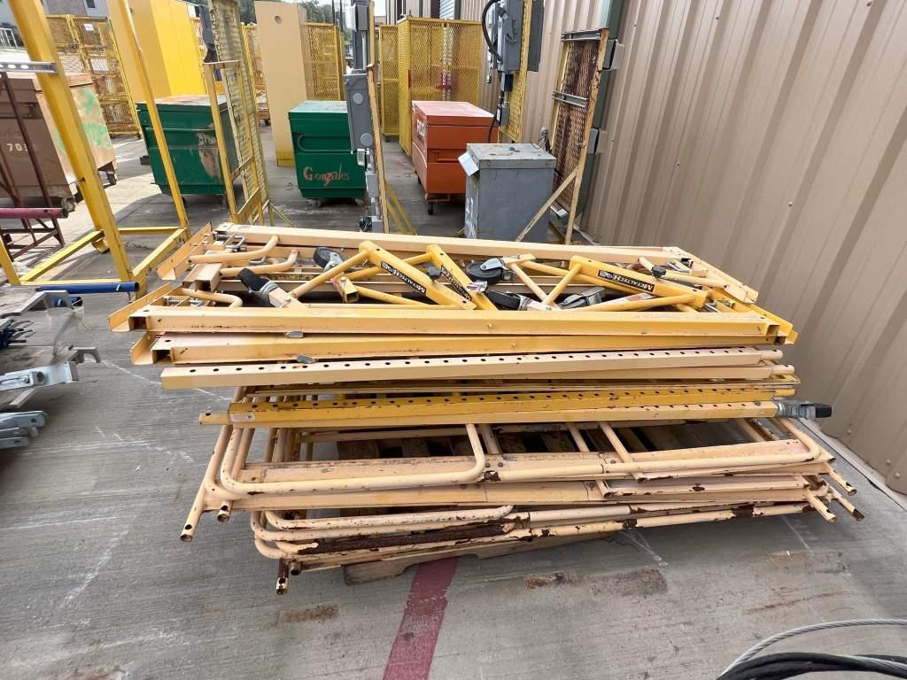 THREE PALLETS OF ASSORTED SCAFFOLDING