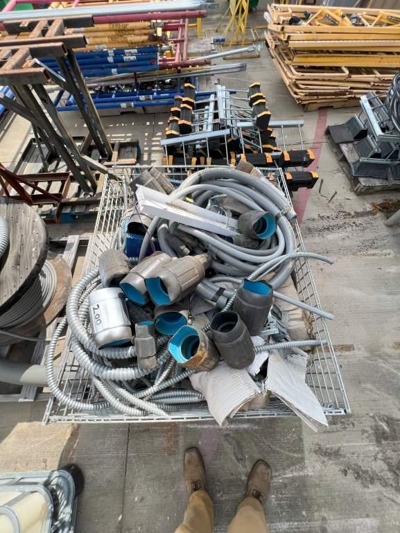 (3) SPOOLS OF MISCELLANEOUS CONDUIT AND MISCELLANEOUS PARTS
