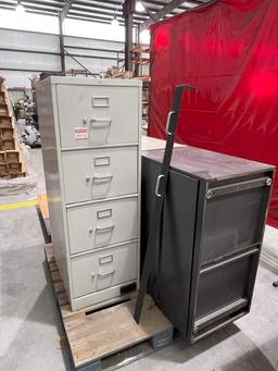 (3) METAL FILING CABINETS WITH CONTENTS