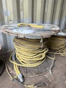 (3) SPOOLS OF MISC. ROPE