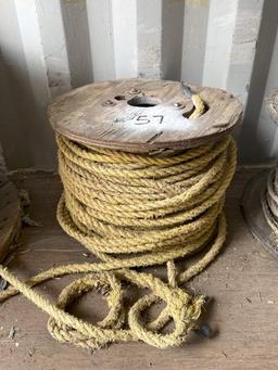 (3) SPOOLS OF MISC. ROPE
