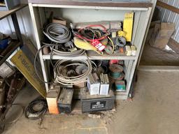 CABINET WITH ASSORTED ELECTRICAL SUPPLIES