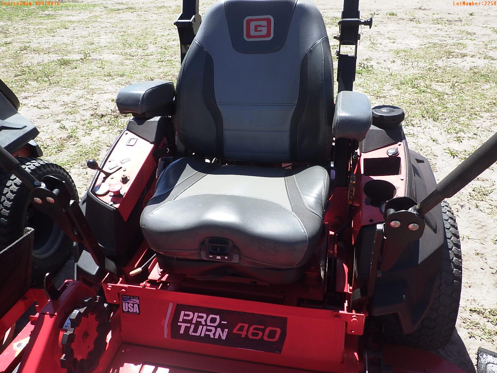 5-02244 (Equip.-Mower)  Seller:Private/Dealer GRAVELY PRO TURN 460 60 INCH ZERO