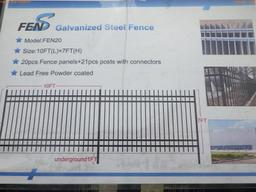 5-02708 (Equip.-Materials)  Seller:Private/Dealer (20) 10 BY 7 FOOT METAL FENCE