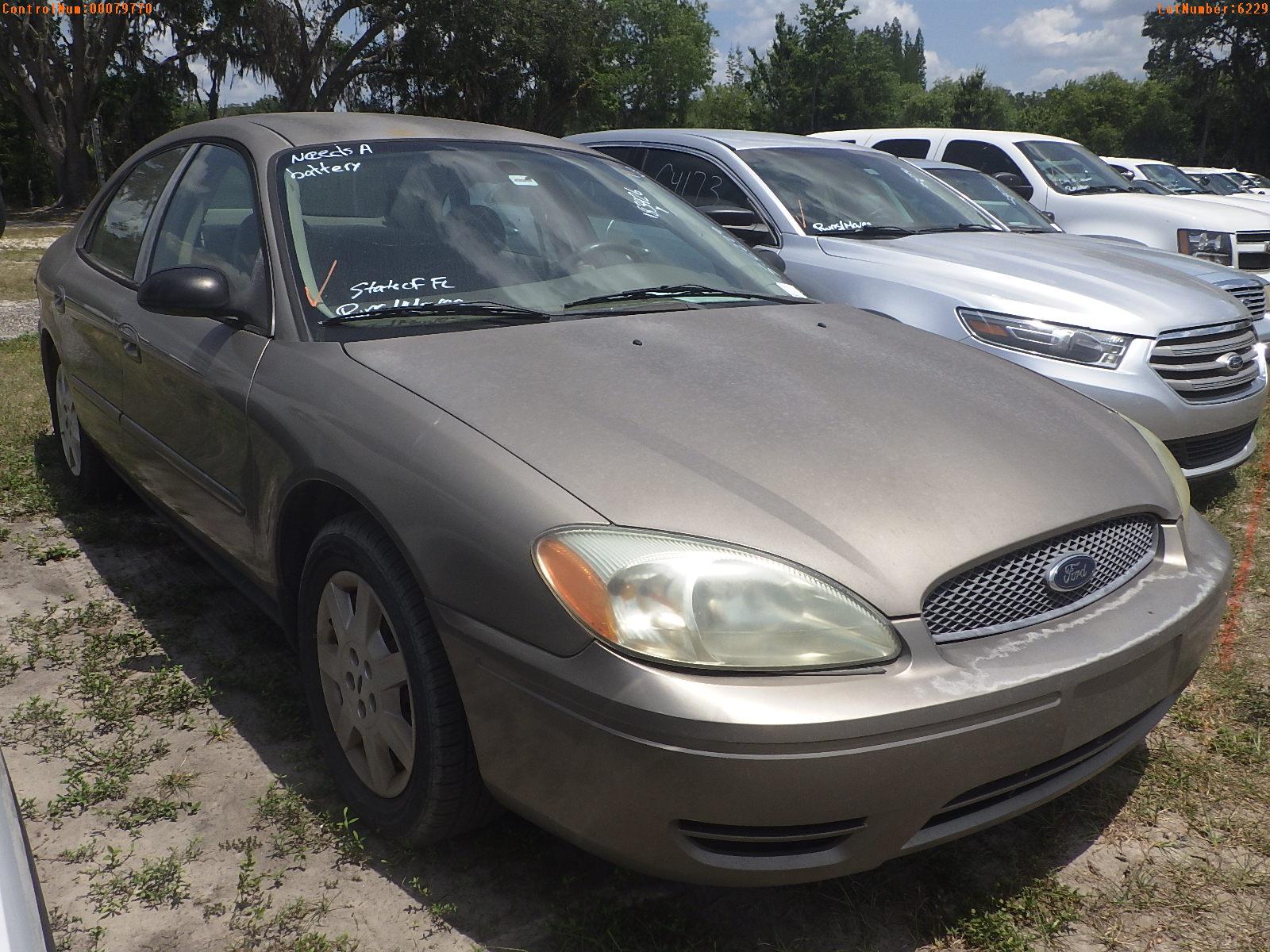 5-06229 (Cars-Sedan 4D)  Seller: Florida State C&F-D.C.F. 2007 FORD TAURUS