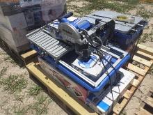 7-02208 (Equip.-Specialized)  Seller:Private/Dealer PALLET OF TABLE TOP TILE SAW
