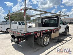 2014 Ford F550 12FT Flatbed Truck