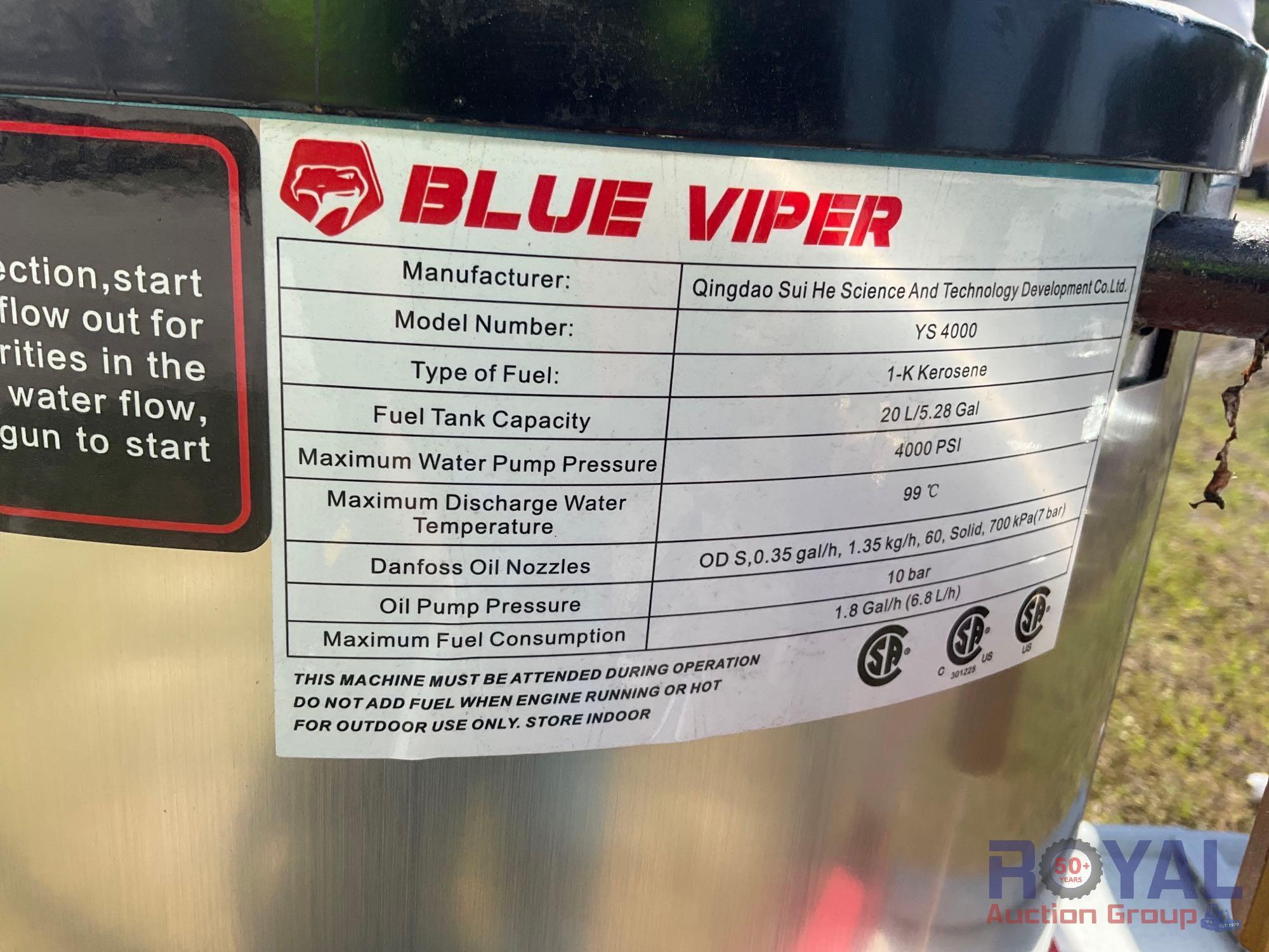 Blue Viper YS400 Hot Water Pressure Washer with Holding Tank