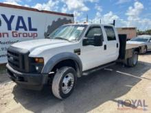 2008 Ford F550 Crew Cab Flatbed Truck