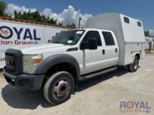 2011 Ford F350 4x4 Diesel Service Truck with Crane