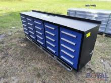 2024 Chery Industrial 10FT 25 Drawers Stainless Steel Workbench