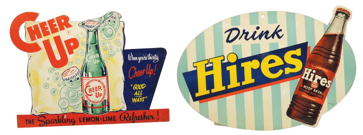 Soda Fountain Diecuts (2), Cheer Up Sparkling Lemon-Lime Refresher & Drink