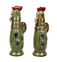 Salt & Pepper Shakers (1 Set) Mid Modern Rooster, Unmarked/made In Japan, C