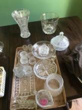 Lot of crystal glassware