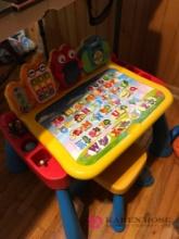 3- kids toys desk/bike/puller