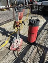 Hilti DD100 concrete drill rig system with base