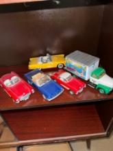 A lot of five diecast vehicles