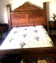 upstairs-Full size bed headboard/mattress/2- dressers mattress very clean