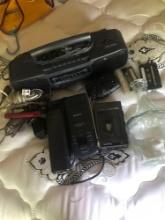 upstairs- Radio-alarm clock-phone-tape recorder