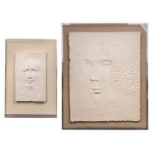 Frank Gallo (American, 1933-2019) Cast Paper Reliefs