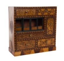 Japanese Marquetry Tansu Cabinet