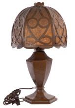 Arts and Crafts Style Copper Lamp