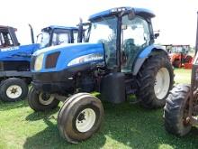 New Holland TS115A Tractor, s/n ACP233133: 2wd, Cab, 16-sp Forward & Revers