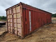 40' Shipping container w/metal roof