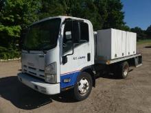 2013 Isuzu NPR Truck, s/n 54DC4W1B1DS801708: Reg. Cab, V8 Gas Eng., Water T