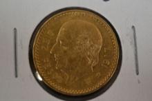 1917 Mexican Ten Peso .900 Gold Piece; MS