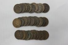 Group of 30 - 1900s Indian Head Pennies