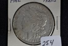 1921-S Morgan Dollar; F