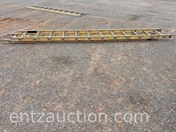 FIBERGLASS EXTENSION LADDER, 24'