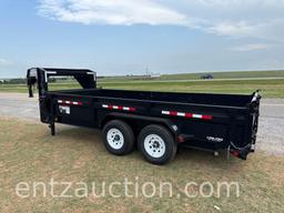 PJ 20' DUMP TRAILER, GN, TA, ELECTRIC/HYD. DUMP,