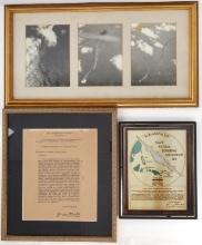 WWII US NAVY 104 BOMBING PRES CITATIONS & PHOTOS