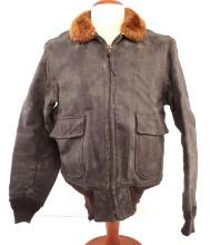 WWII US NAVAL AVIATOR G-1 LEATHER FLIGHT JACKET