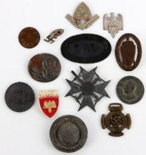 WWII GERMAN THIRD REICH LOT OF BADGES & TINNIES