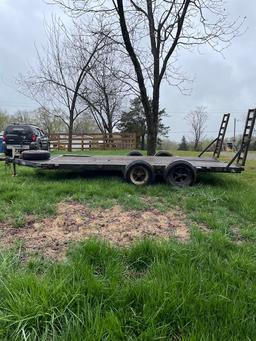 14 FT. EQUIPMENT TRAILER- NO TITLE- BILL OF SALE ONLY