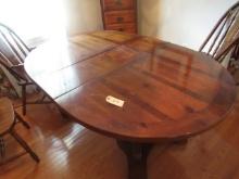 TWIN PEDESTAL DINING TABLE  70"