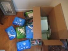 NEW IN PKG. ADULT DIAPERS AND PADS