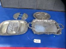 SILVERPLATED SERVING TRAYS